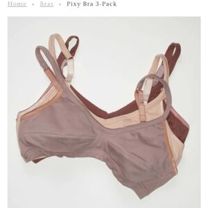 Brook There NEW Pixy Bras $100 for all 3 or $40 each Organic Cotton 36CD